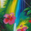 Aesthetic Hawaiian Flowers Diamond Painting