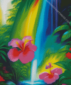 Aesthetic Hawaiian Flowers Diamond Painting