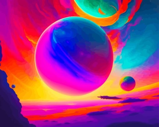 Aesthetic Space Art Diamond Painting