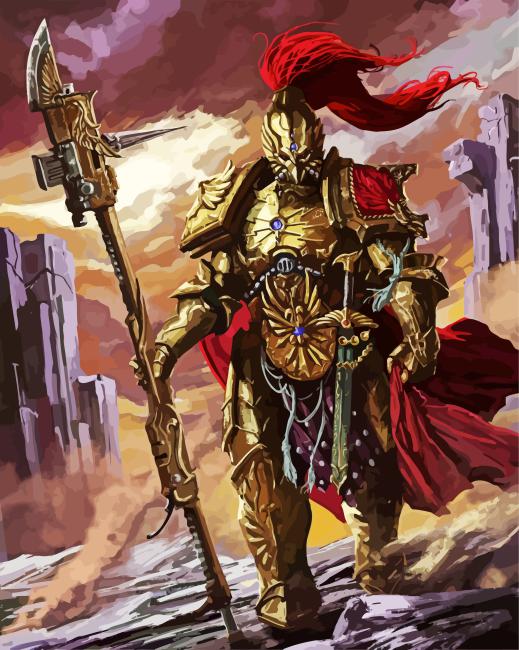 Aesthetic Adeptus Custodes Diamond Painting