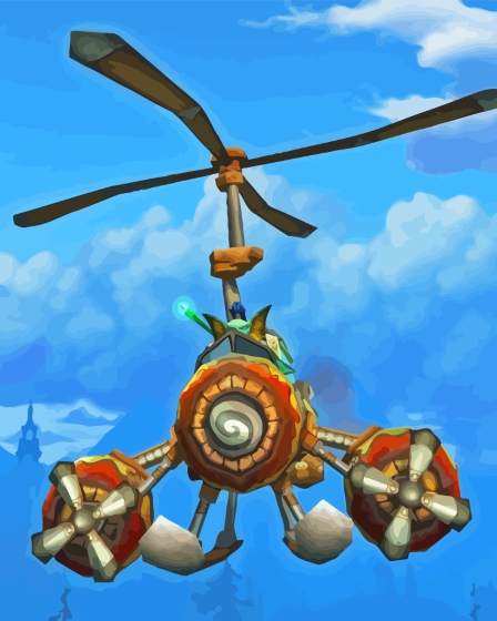 Anime Gyrocopter Diamond Painting