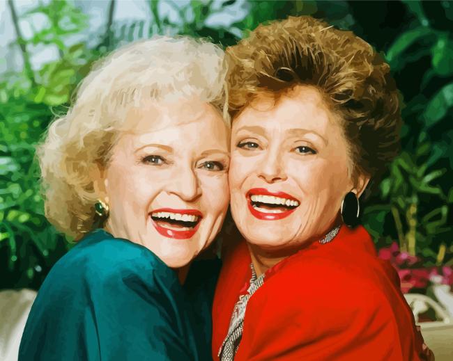 Betty White And Rue Mcclanahan Diamond Painting