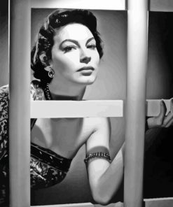 Black And White Ava Gardner Diamond Painting