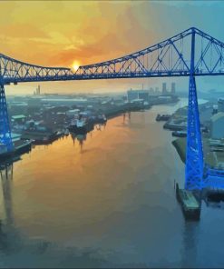 Blue Transporter Bridge Diamond Painting