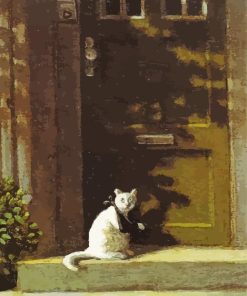 Broken Arm Cat By Michael Sowa Diamond Painting