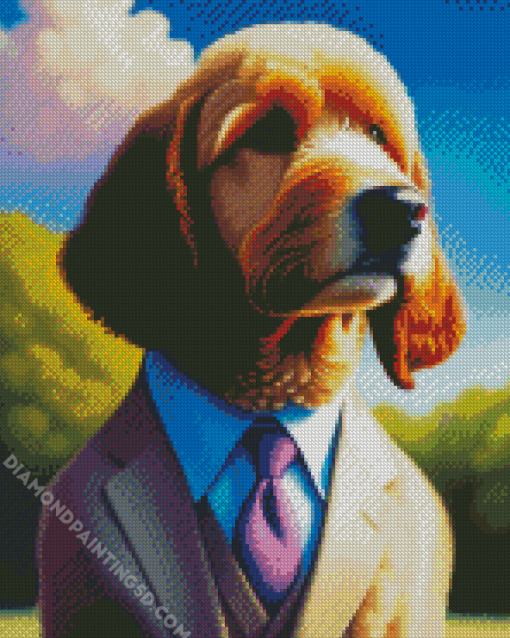 Classy Goldendoodle Diamond Painting