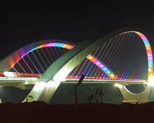 Colorful Nanning Bridge Diamond Painting