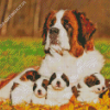 Cool ST Bernard Diamond Painting