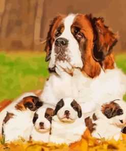 Cool ST Bernard Diamond Painting