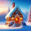 Cool Christmas House Diamond Painting