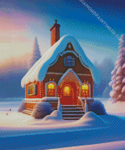 Cool Christmas House Diamond Painting