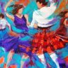 Couple Highland Dancers Diamond Painting