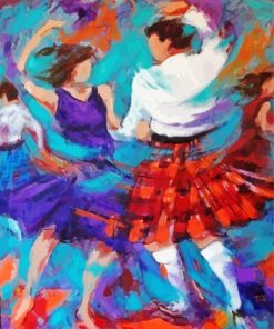 Couple Highland Dancers Diamond Painting