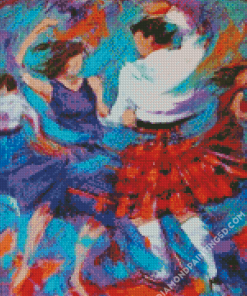 Couple Highland Dancers Diamond Painting