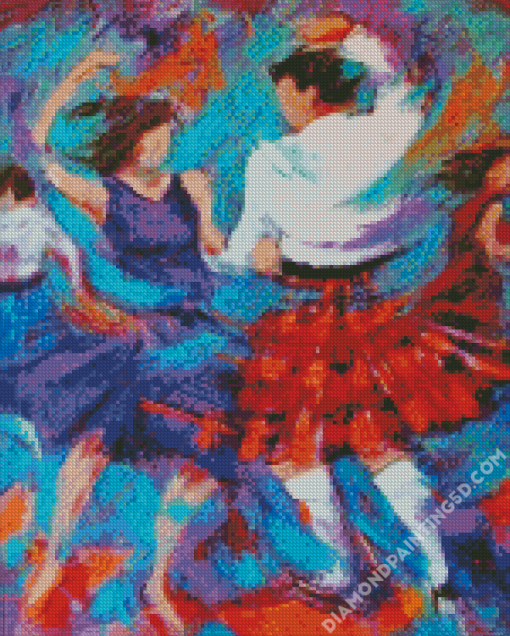 Couple Highland Dancers Diamond Painting