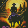 Cowboy Silhouette Diamond Painting