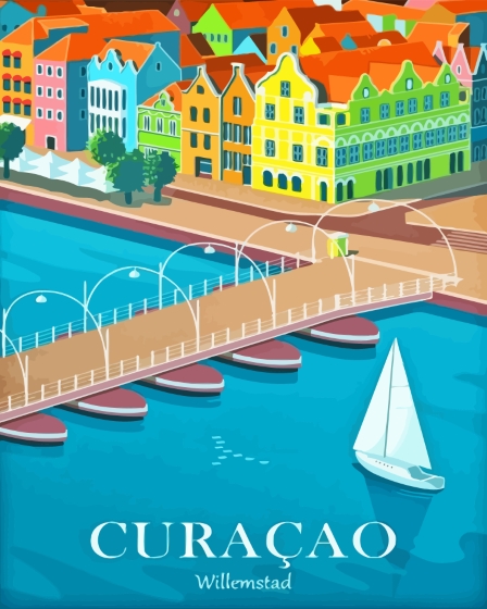 Curacao Poster Diamond Painting