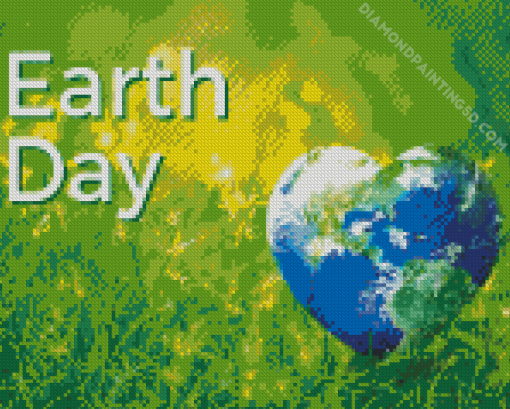 Earth Day Illustration Diamond Painting