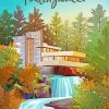 Fallingwater Poster Diamond Painting