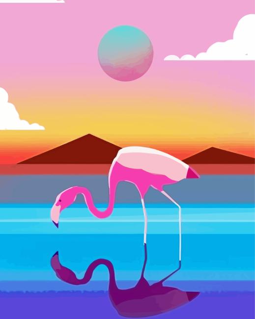 Flamingo Bird Diamond Painting