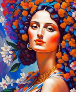 Floral Lady Diamond Painting