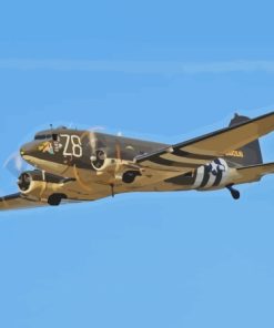 Flying WWII Airplane Diamond Painting