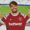 Football Lucas Paqueta Diamond Painting