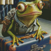 Frog Traveler Diamond Painting