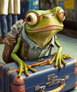 Frog Traveler Diamond Painting