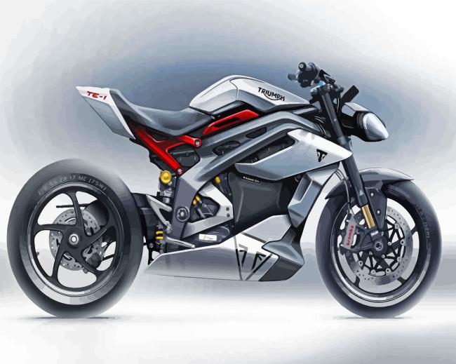 Gray Superbike Diamond Painting