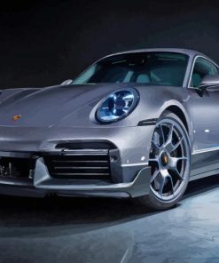 Grey Porsche Targa Diamond Painting