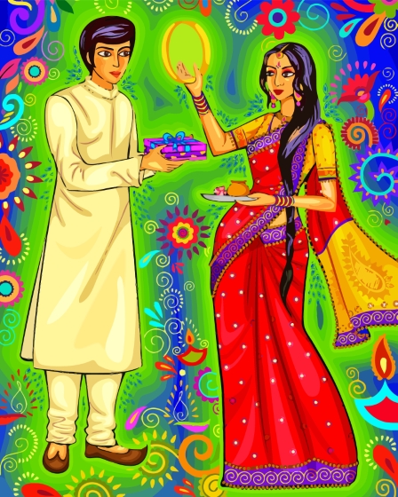 Indian Couple Diamond Painting