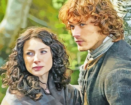 Jamie And Claire Outlander Diamond Painting