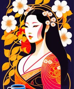 Japanese Lady Diamond Painting