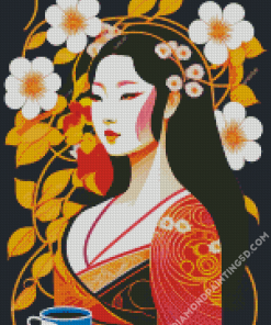 Japanese Lady Diamond Painting