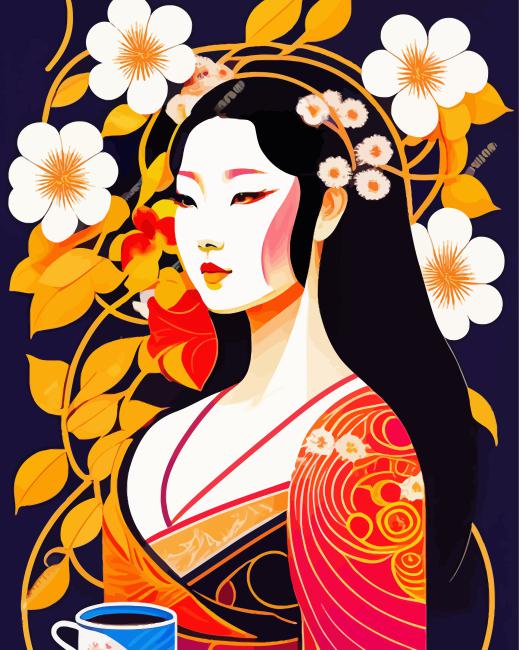 Japanese Lady Diamond Painting