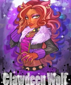 Monster High Clawdeen Diamond Painting