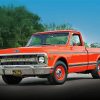 Orange Camionnette Chevrolet Diamond Painting