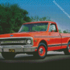 Orange Camionnette Chevrolet Diamond Painting