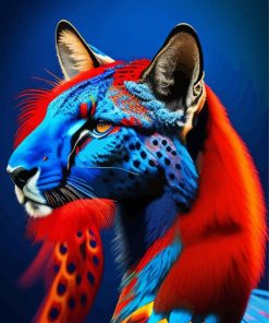 Peacock Cheetah Diamond Painting