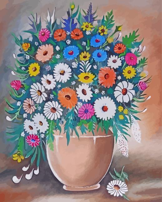 Potted Flowers Diamond Painting