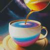 Purple Galaxy Coffee Diamond Painting