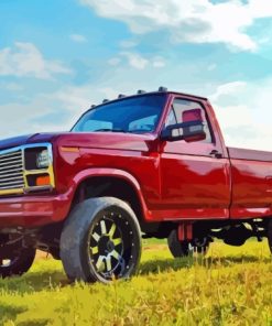 Red Powerstroke Diamond Painting