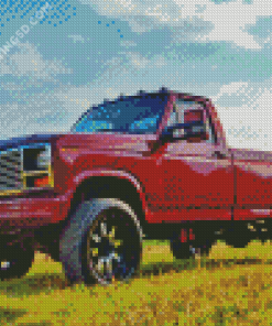 Red Powerstroke Diamond Painting