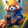 Red Panda Diamond Painting