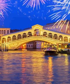 Rialto Venice Fireworks Diamond Painting