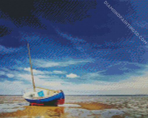 Stranded Boat Diamond Painting