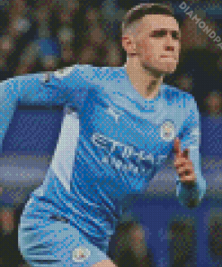 The Footballer Phil Foden Diamond Painting