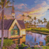 Waiola Church Hawaii Diamond Painting