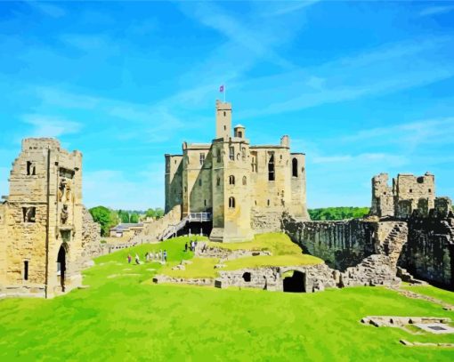 Warkworth Castle Diamond Painting